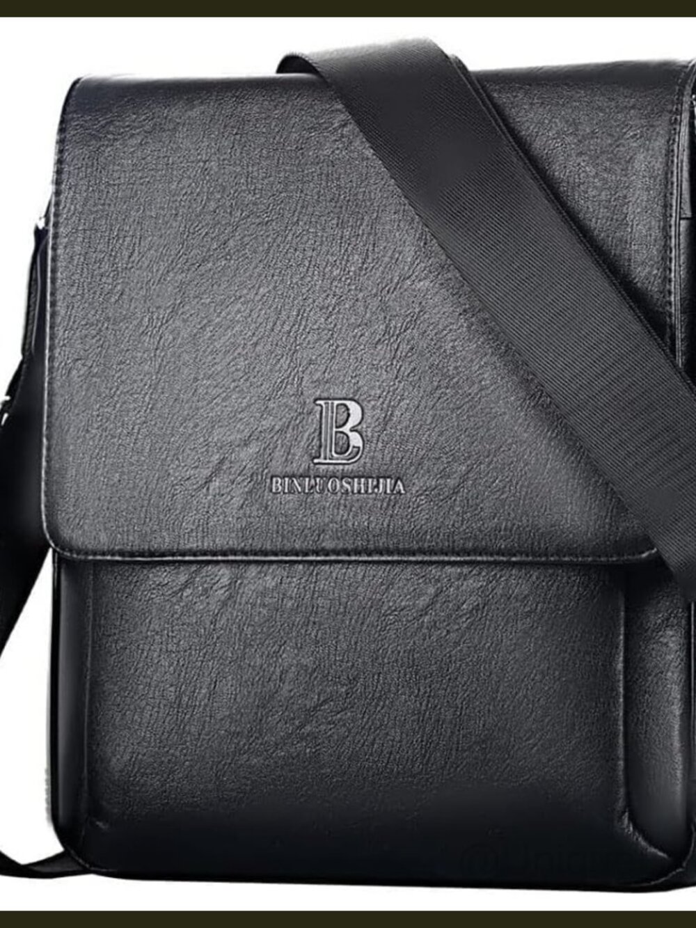 Men's Crossbody Bag Vegan Leather Messenger Shoulder Sling Satchel Travel Work